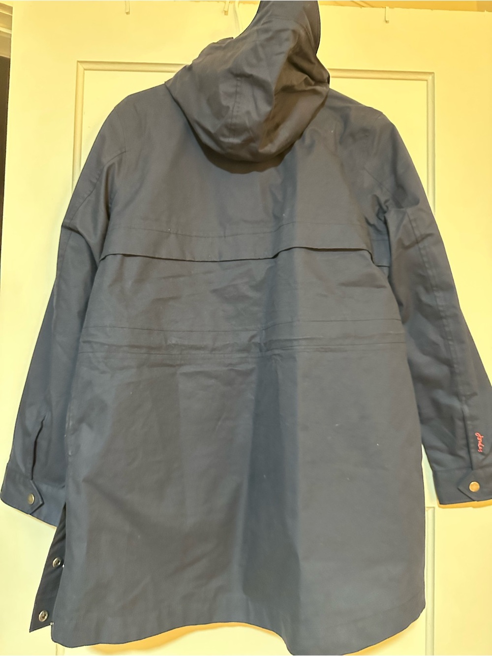 Joules Navy Rain Jacket with Red Trim - Picture 5 of 5